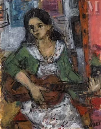 Jeune femme à la guitare