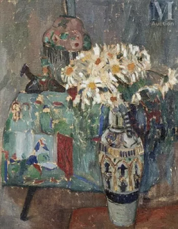 Nature morte au bouquet de marguerites