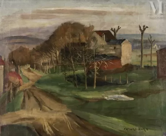 Chemin dans un village