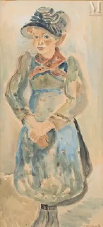 Jeune fille au chapeau