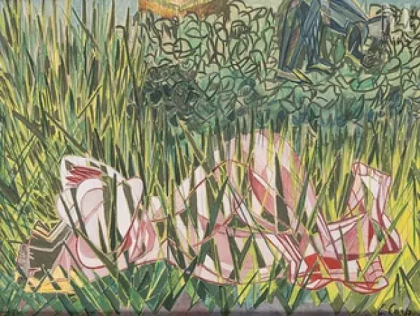 Sieste dans les hautes herbes