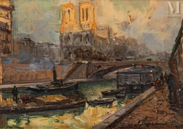 Vue depuis le quai de Montebello, Paris