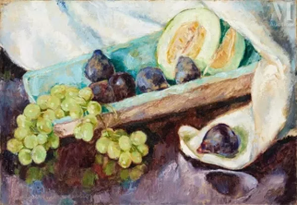 Nature morte aux figues et aux raisins