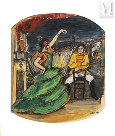 Projet de décor pour Carmen