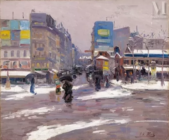 Jour de neige boulevard Rochechouart