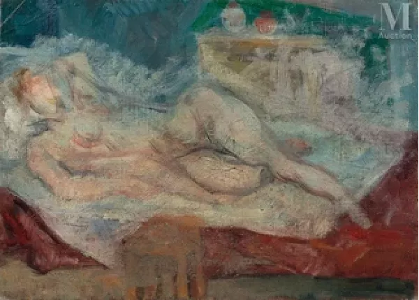 Femme nue dans un intérieur