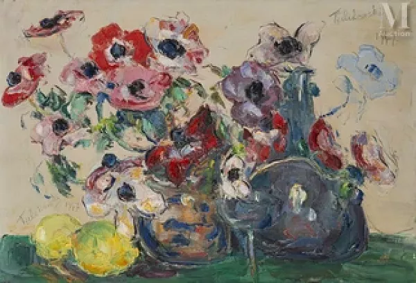 Nature morte aux anémones