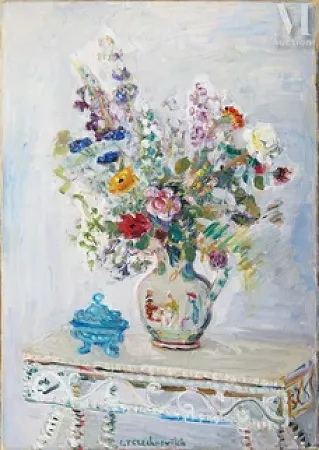Nature morte au vase de fleurs