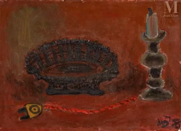 Composition à la lampe et à la corbeille