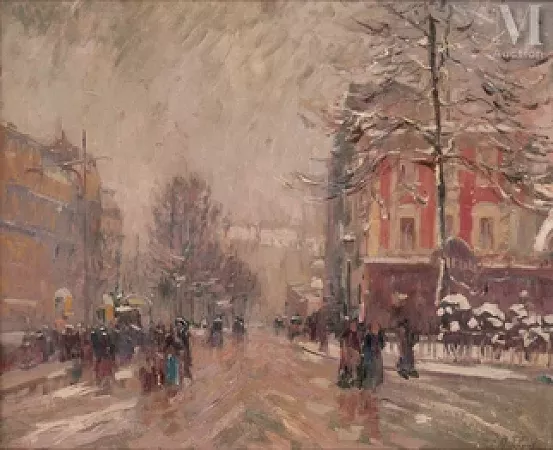 Rue de Paris en hiver