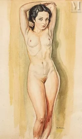 Nu féminin debout