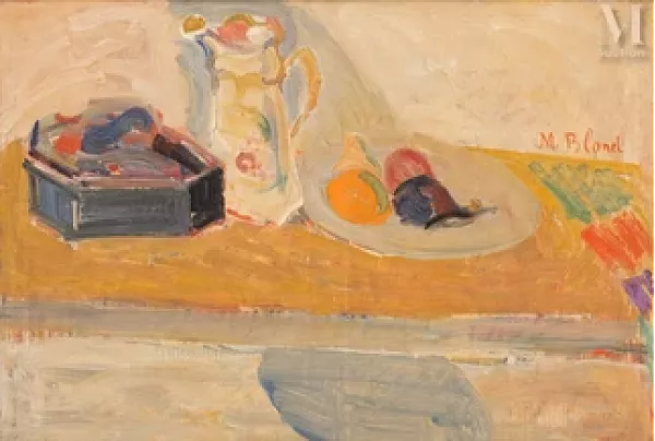 Nature morte à la théière et aux fruits