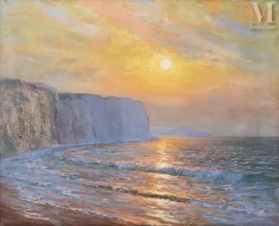 Coucher de soleil sur la côte