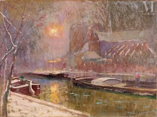 Notre-Dame de Paris sous la neige