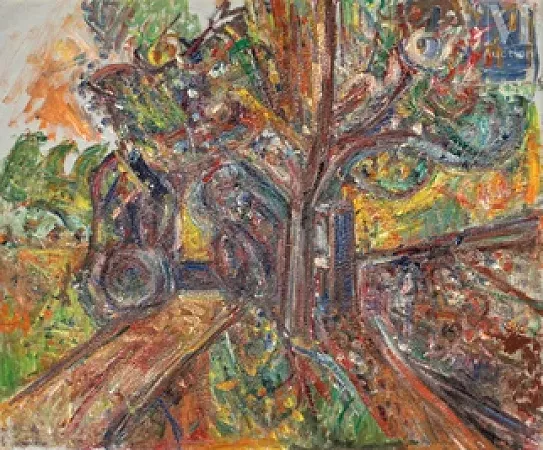 Paysage au grand arbre, Céret