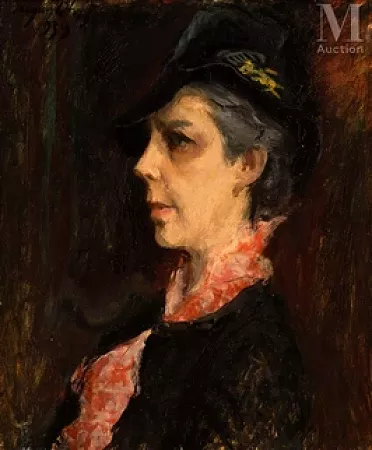 Portrait de femme au chapeau
