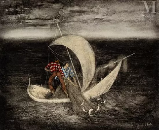 La pêche sous grand vent