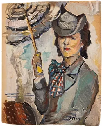 Femme à l’ombrelle
