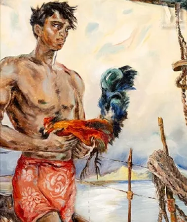 Tahitien au coq