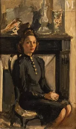 Portrait de femme dans un intérieur