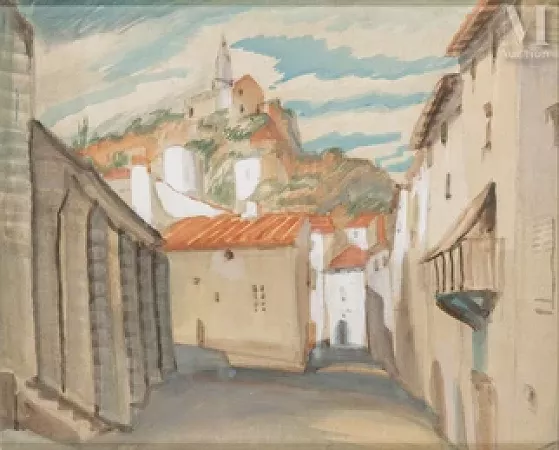 Vue d’un village
