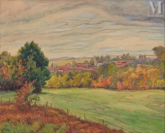 Paysage à la barrière