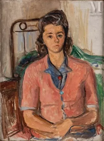 Jeune fille en brun