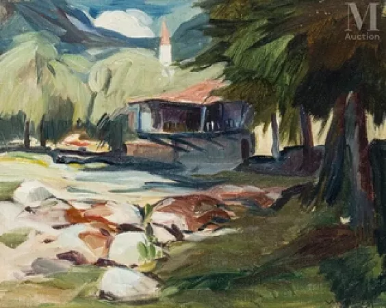 Paysage de Karlovo en Bulgarie