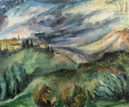 Paysage aux collines