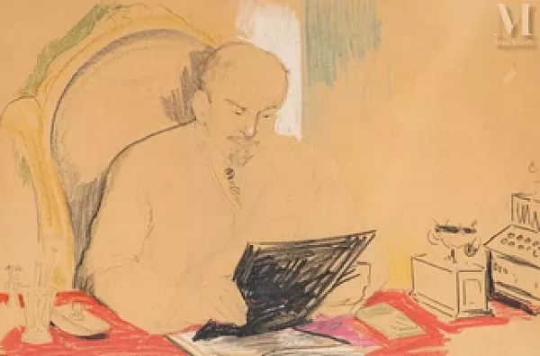 Lénine à son cabinet de travail