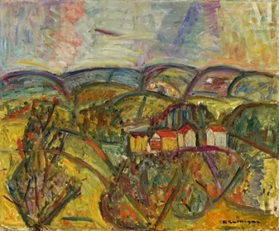 Maisons dans les collines vers Céret