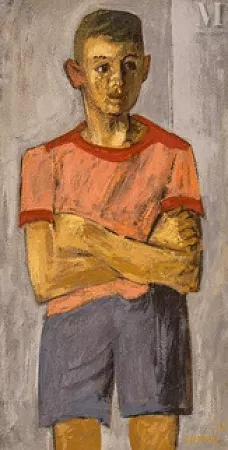 Jeune garçon debout