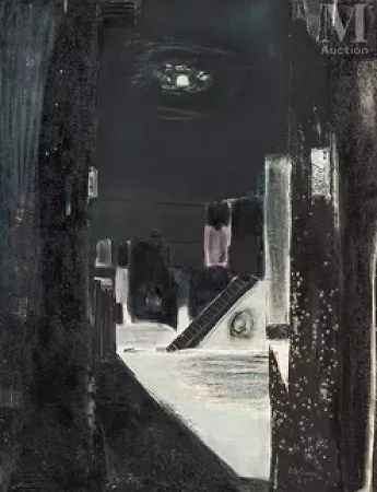 Ville au clair de lune