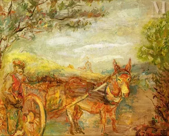 Paysan avec la charrette