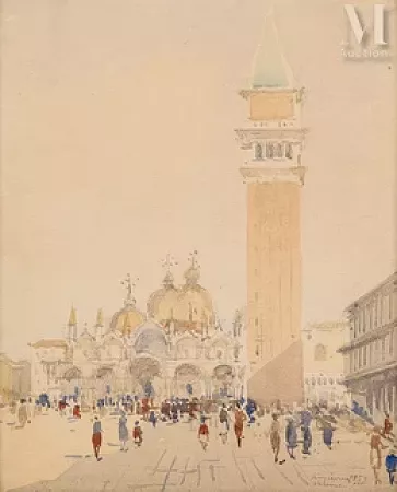 Venise, Place Saint-Marc, 1953