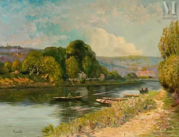 Pêcheurs sur le canal de l'Ourcq
