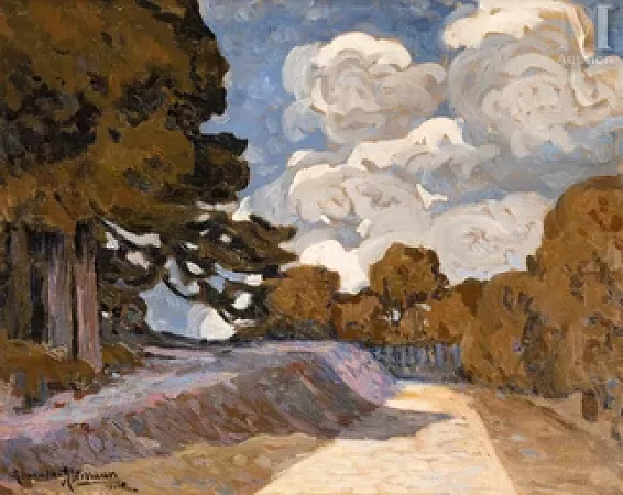 Chemin, effets de lumière