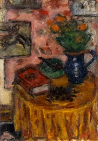 Nature morte à la pipe et au bouquet