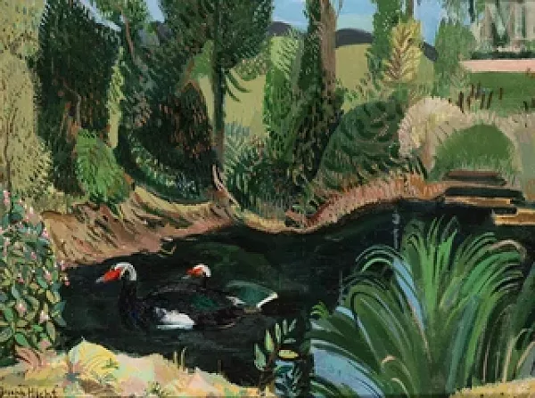 Paysage aux canards