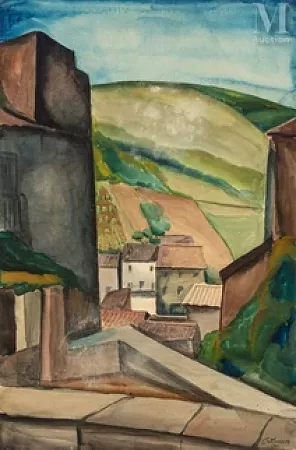 Vue depuis les hauteurs du village
