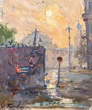 Un matin sur la rue de Moscou