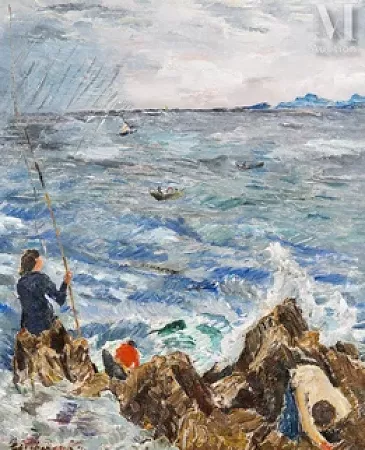 Pêcheur et ramasseurs, Cap Martin