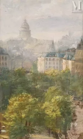 Vue de Paris, le Panthéon