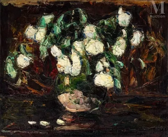 Bouquet de roses blanches