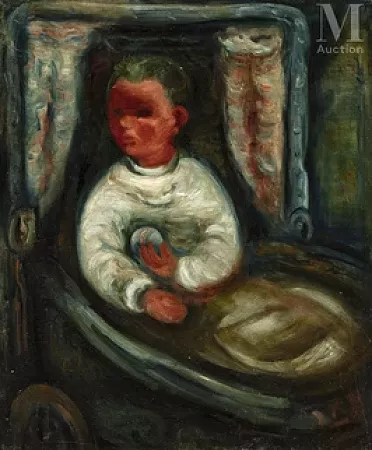 Enfant dans son landau