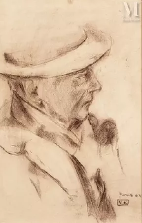 Portrait d'homme de profil