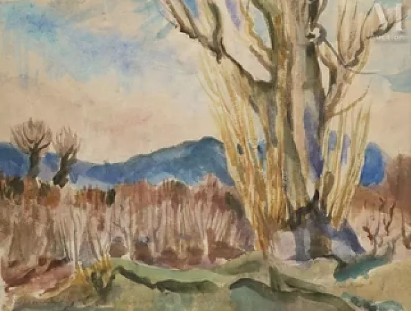 Paysage d'automne dans le midi de la France