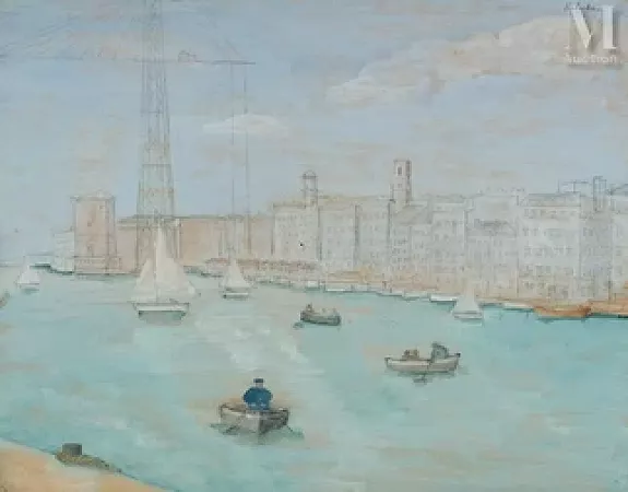 Le vieux Port de Marseille et le pont transbordeur