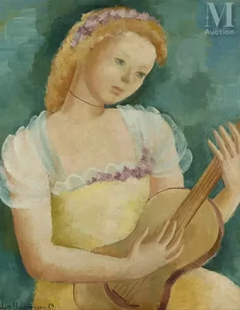 Jeune fille à la mandoline