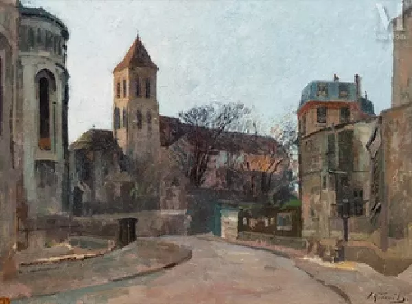 Eglise Saint-Pierre de Montmartre depuis la place